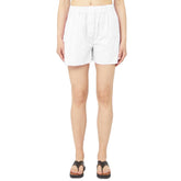 Hinnominate White Cotton Short